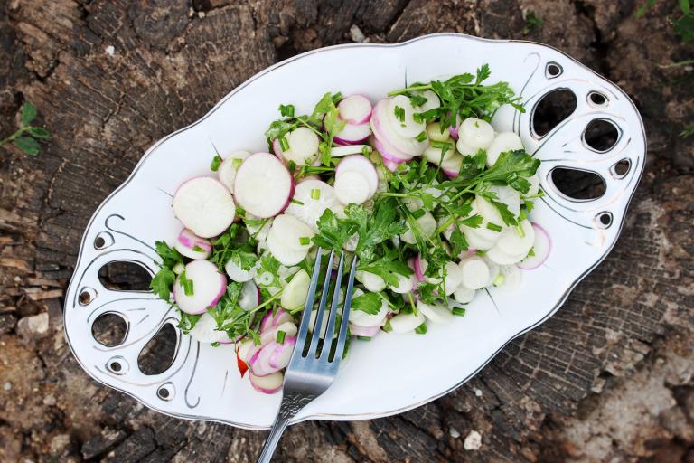 Radish and Watercress salad